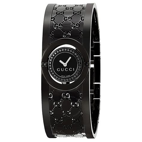 gucci twirl bangle watch black|gucci sterling silver boule bracelet.